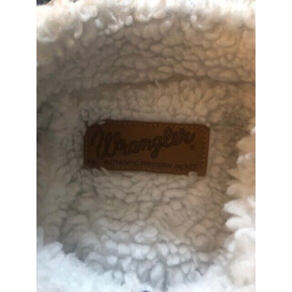 MEN'S PREOWNED VINTAGE 1970s WRANGLER WESTERN SHERPA LINED DENIM JACKET SIZE MED - Picture 13 of 14